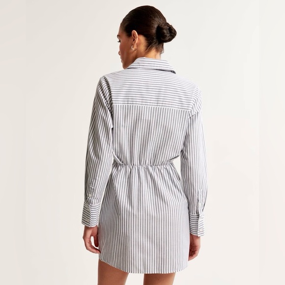 Abercrombie Relaxed Mini Shirt Dress - Picture 2 of 7